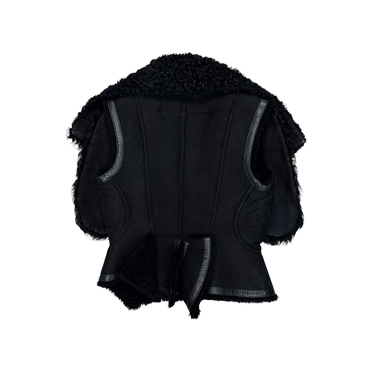 GIVENCHY BLACK SHEARLING VEST
