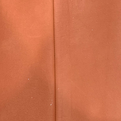 MIU MIU ORANGE LEATHER MID-SKIRT