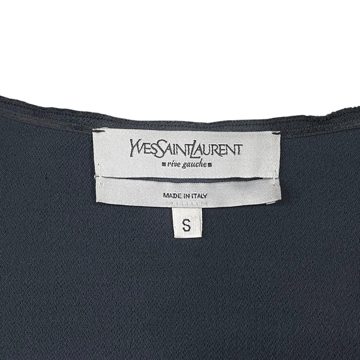 YVES SAINT LAURENT RIVE GAUCHE BLACK BLOUSES TOP