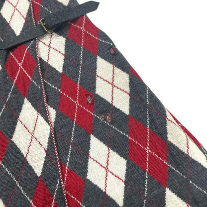 JEAN PAUL GAULTIER PLAID WOOL SKIRT