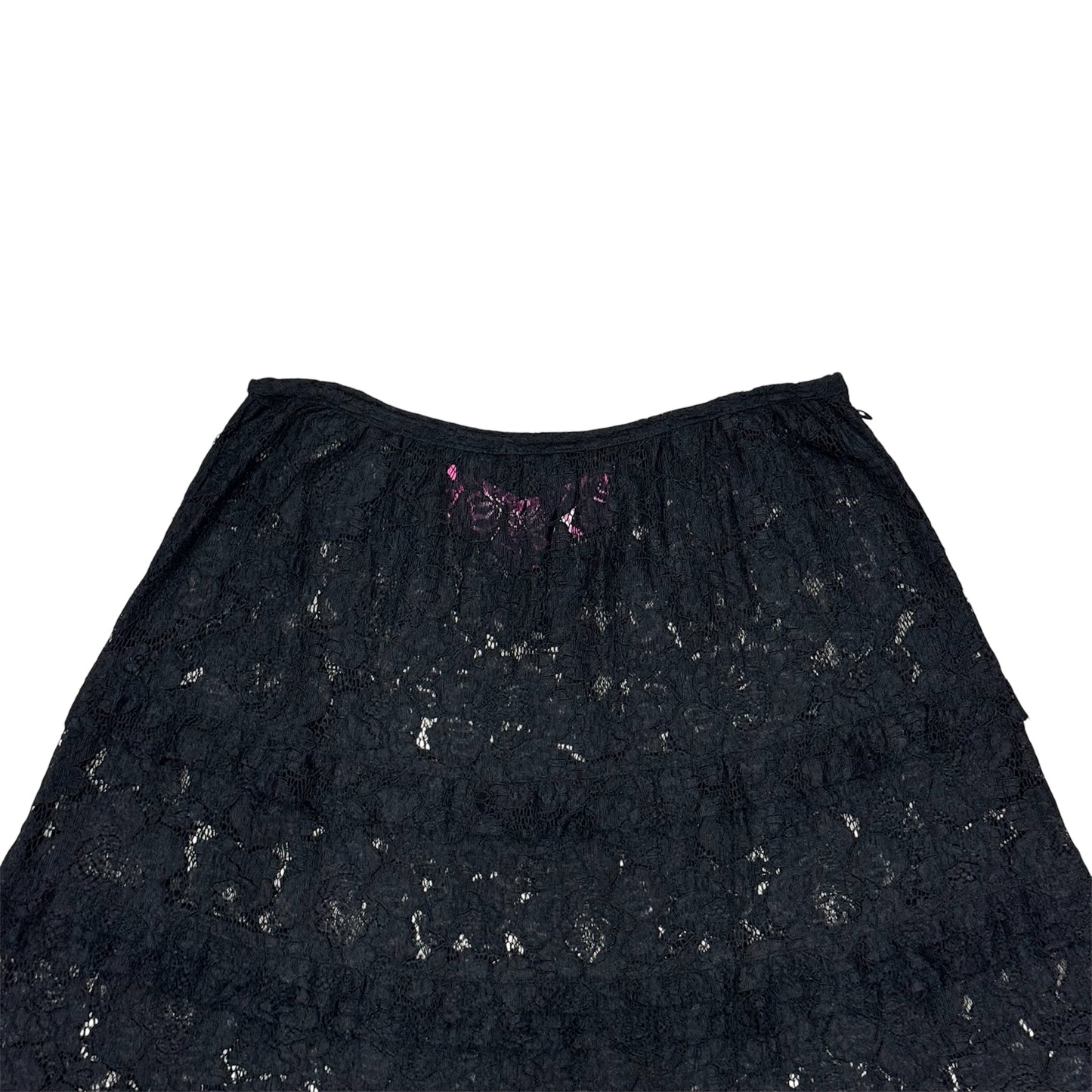 JUNYA WATANABE MAN BLACK CUTWORK LACE SKIRT