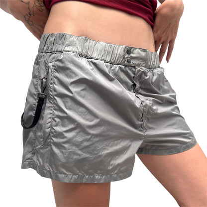 PRADA GREY NYLON SHORT