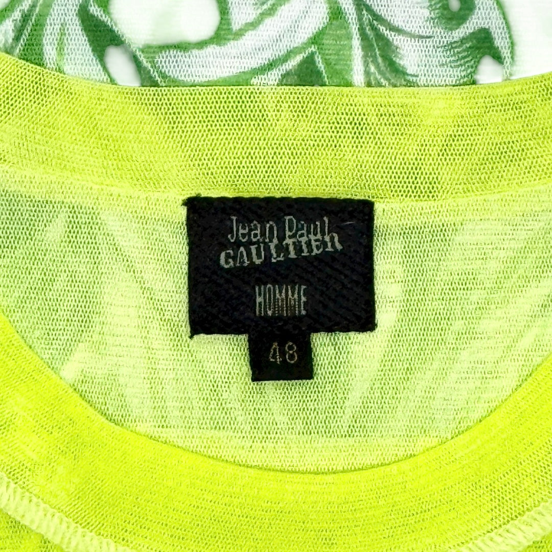 JEAN PAUL GAULTIER TROPICAL GRADIENT MESH TOP