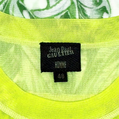 JEAN PAUL GAULTIER TROPICAL GRADIENT MESH TOP