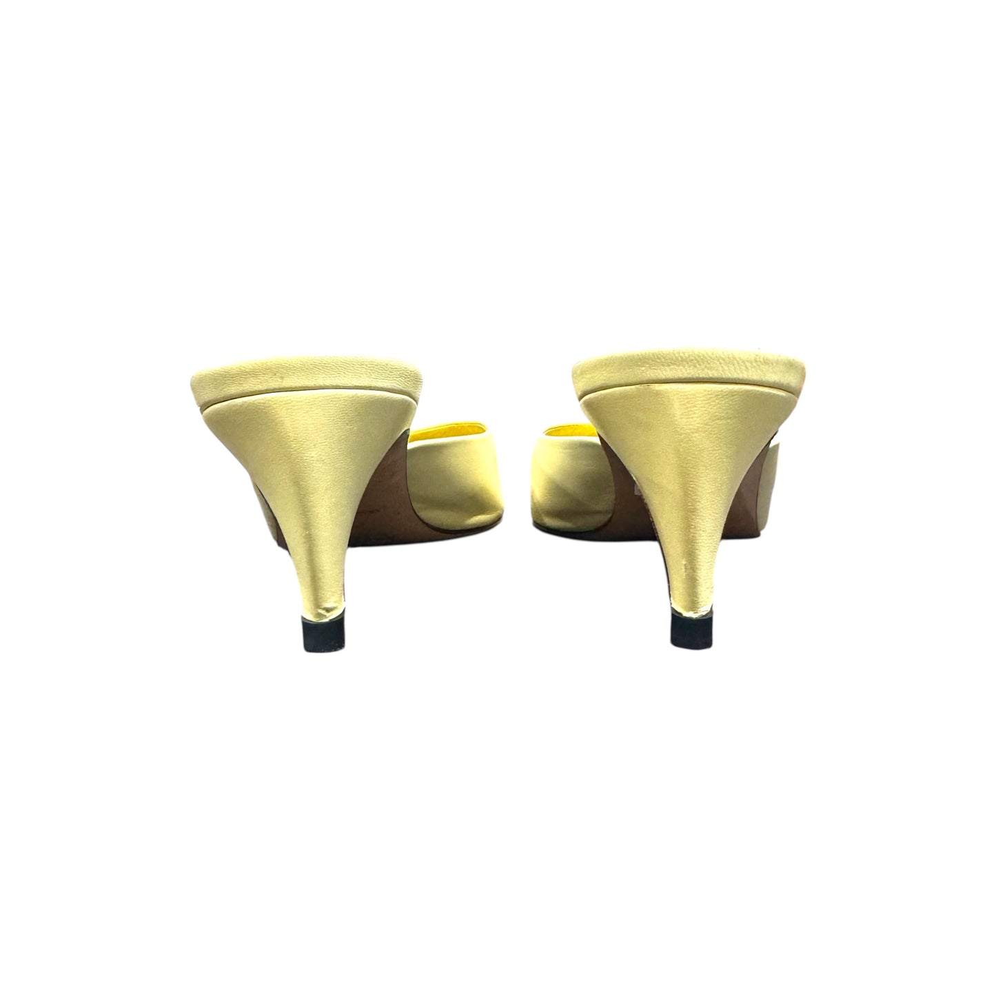 PRADA YELLOW LIME MULES