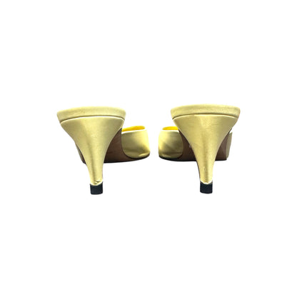 PRADA YELLOW LIME MULES