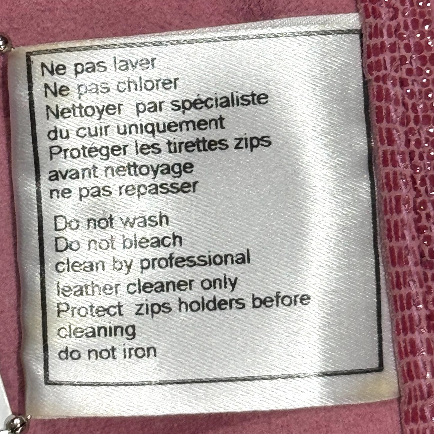 CHANEL PINK LEATHER VEST JACKET