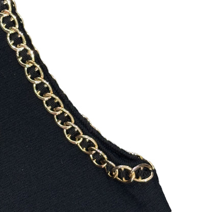 MOSCHINO COUTURE GOLD CHAIN KNIT VEST