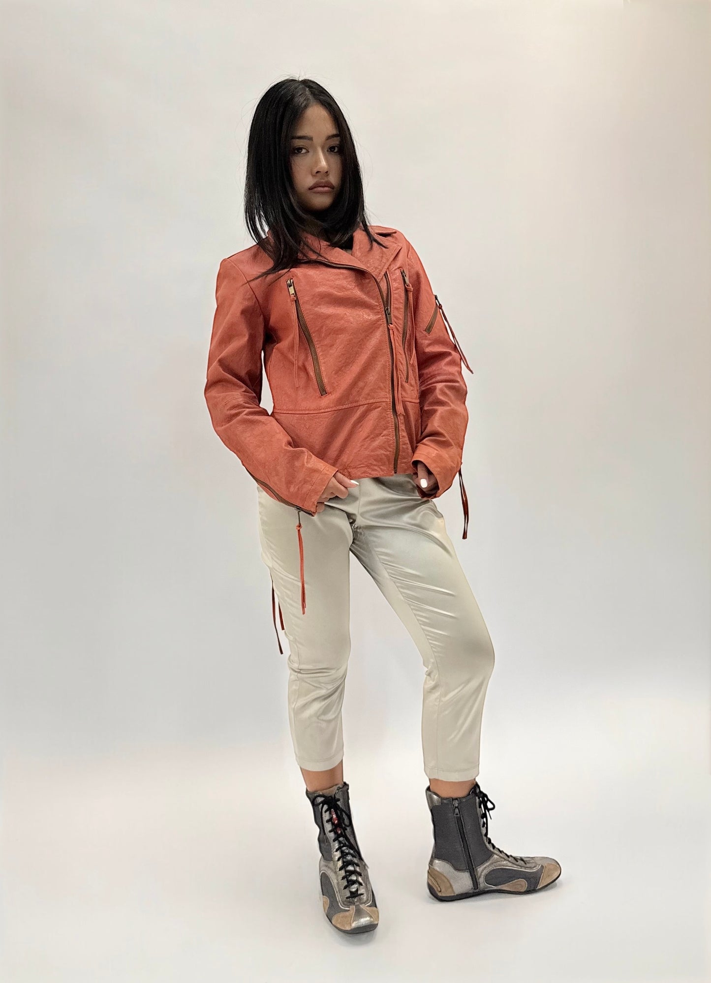 DOLCE & GABBANA METALLIC PANTS