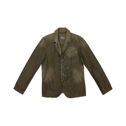 MARITHE FRANCOIS GIRBAUD WASHED KHAKI BLAZER