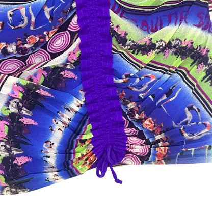 JEAN PAUL GAULTIER 1995 PURPLE SOLEIL MESH SET