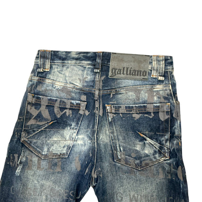 JOHN GALLIANO NEWSPAPER PRINTS JEAN
