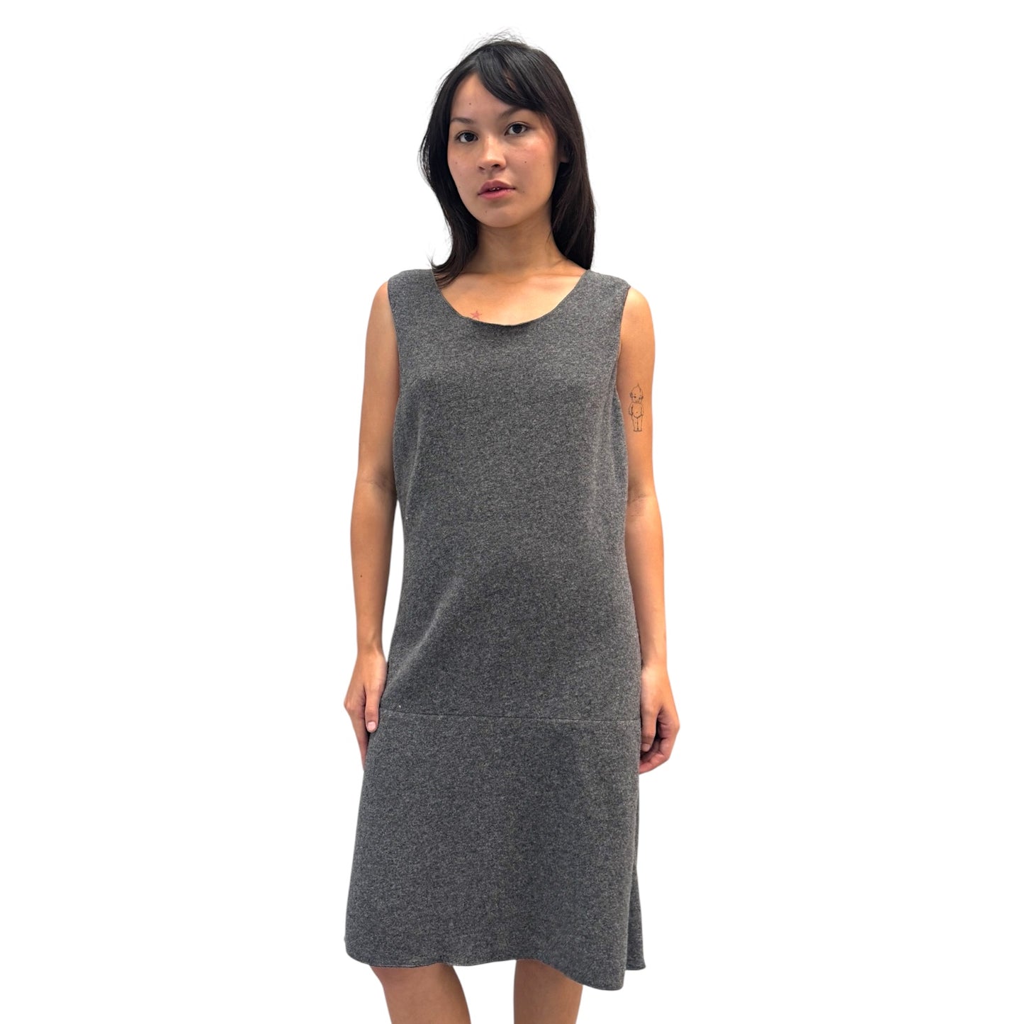 MIU MIU 90S GREY WOOL DRESS