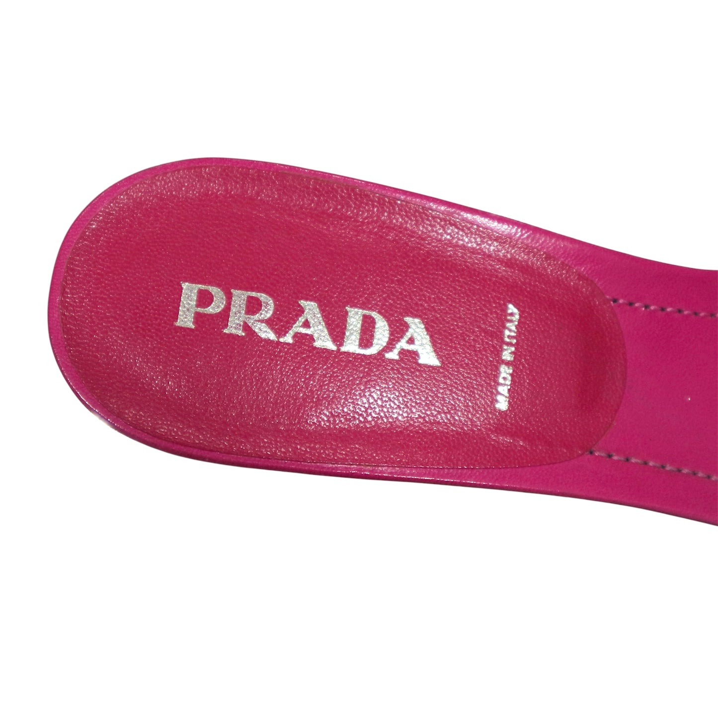 PRADA PINK BUCKLED SANDALS