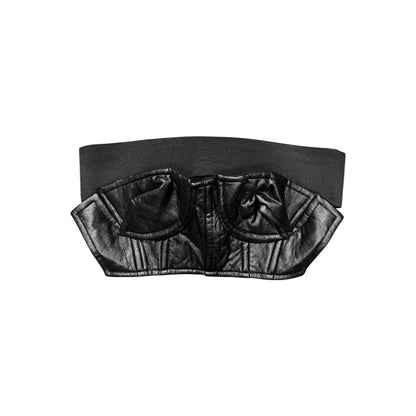 COMME DES GARÇON BLACK LEATHER BRA