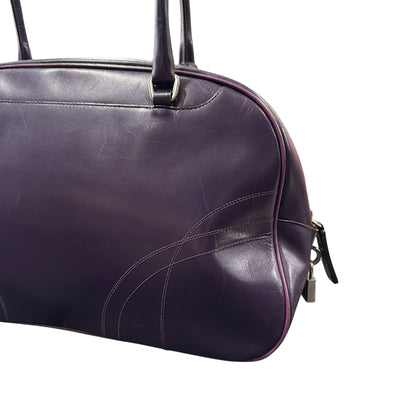 PRADA 2000S PURPLE BOWLING BAG