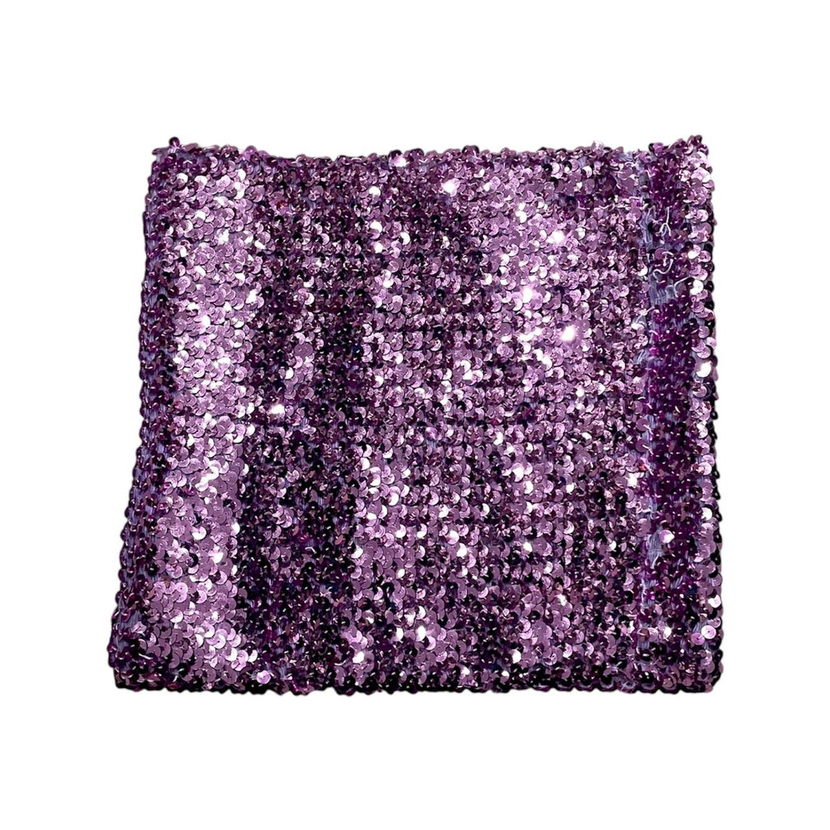 DOLCE & GABBANA PURPLE ELASTIC SEQUINS TUBE TOP