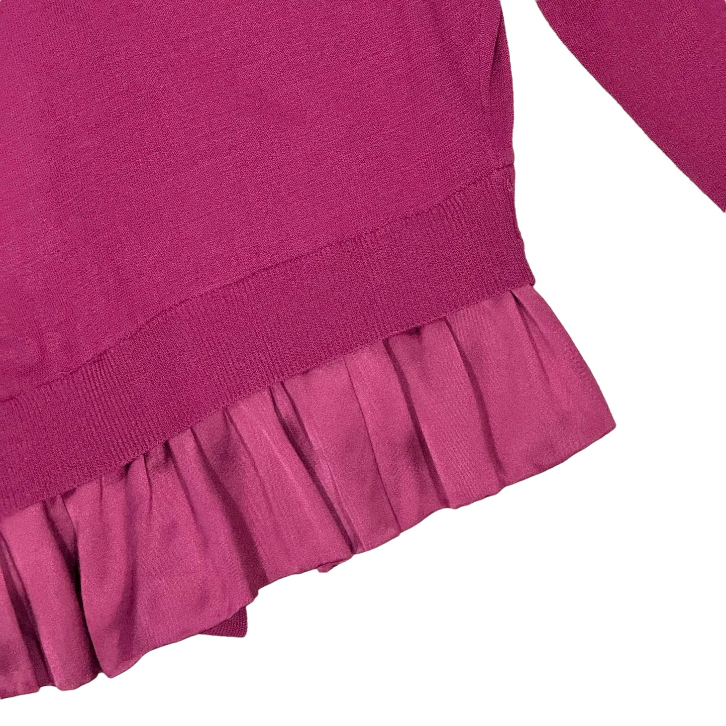 JOHN GALLIANO MAGENTA TIE CARDIGAN