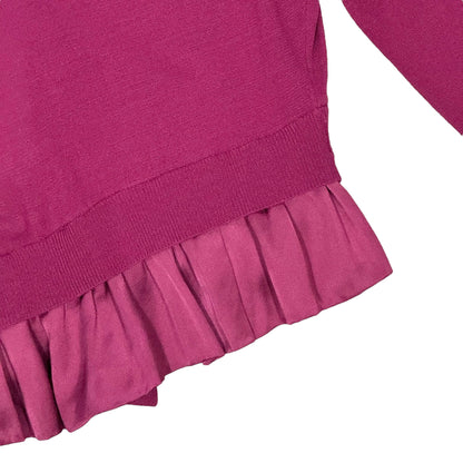 JOHN GALLIANO MAGENTA TIE CARDIGAN
