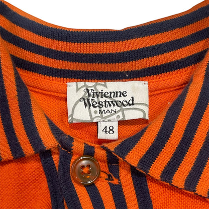 VIVIENNE WESTWOOD ASYMMETRICAL BUTTON POLO TOP