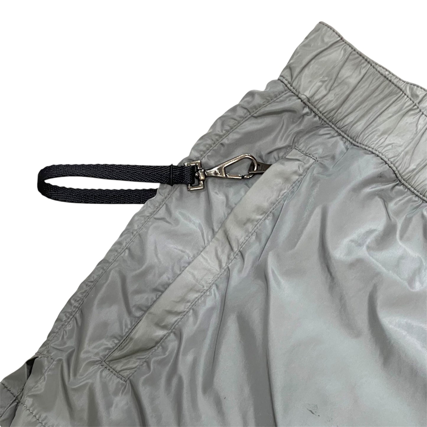 PRADA GREY NYLON SHORT