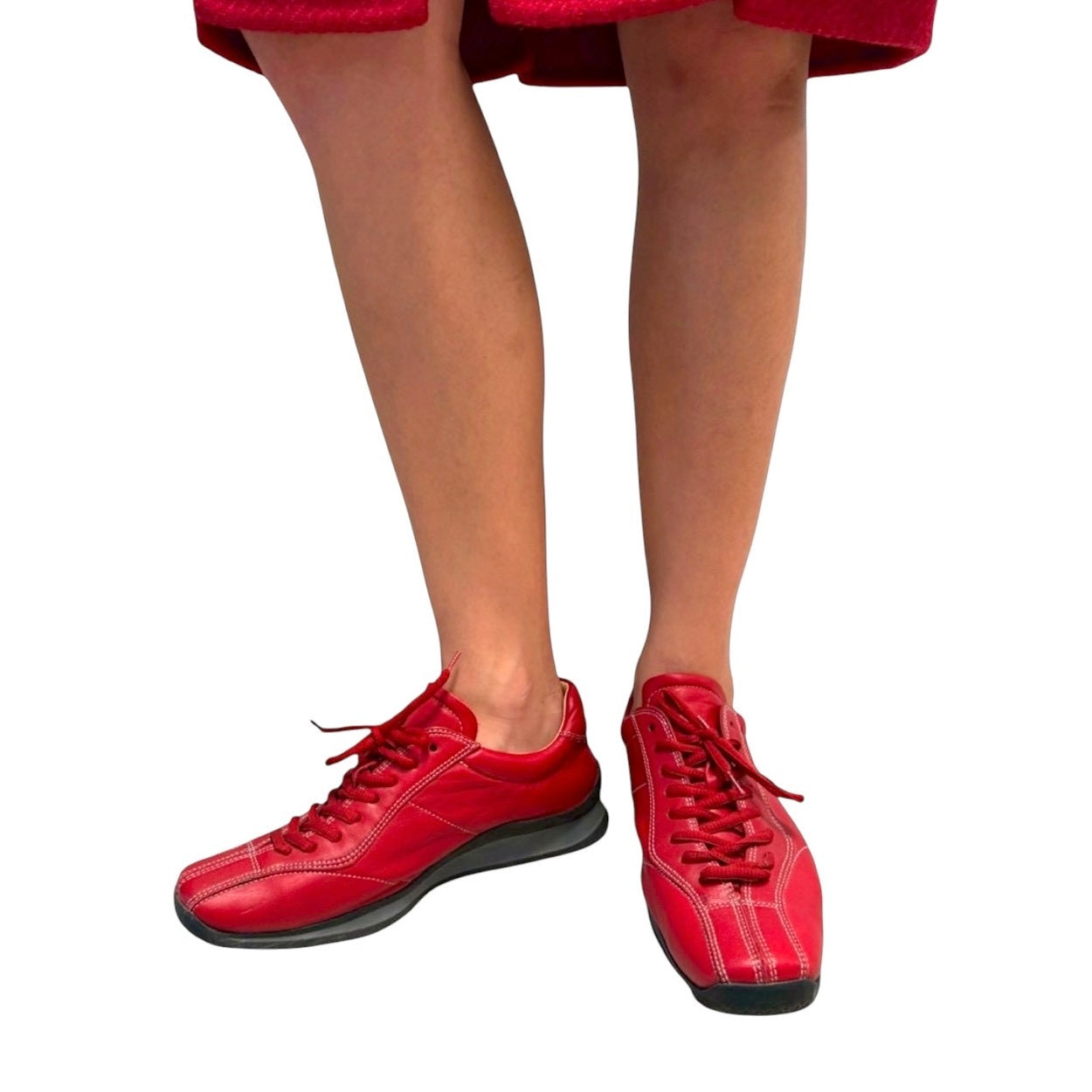 PRADA RED SNEAKERS