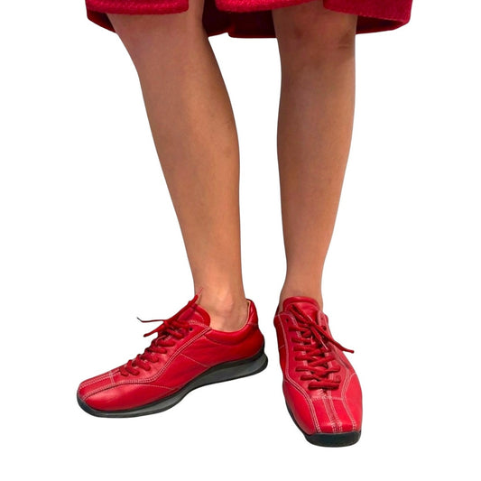 PRADA RED SNEAKERS