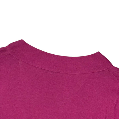 JOHN GALLIANO MAGENTA TIE CARDIGAN