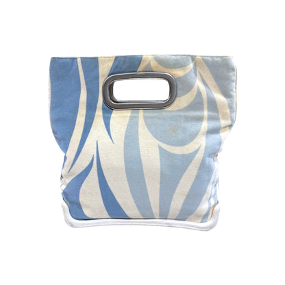 PRADA SPORT BLUE VELVET NEOPRENE HANDBAG