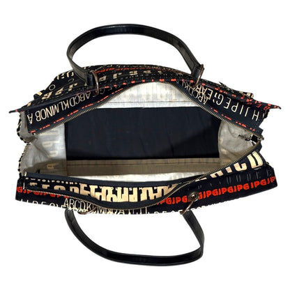 JEAN PAUL GAULTIER TYPO CANVAS BAG