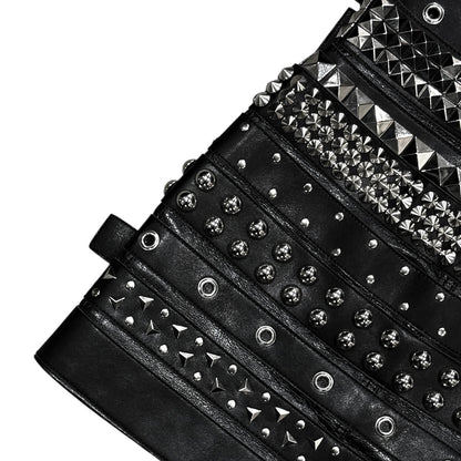 JUNYA WATANABE BLACK MULTI BUCKLE  MINI SKIRT