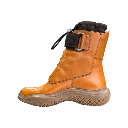 PRADA SPORT FW1999 ORANGE VIBRAM BOOTS