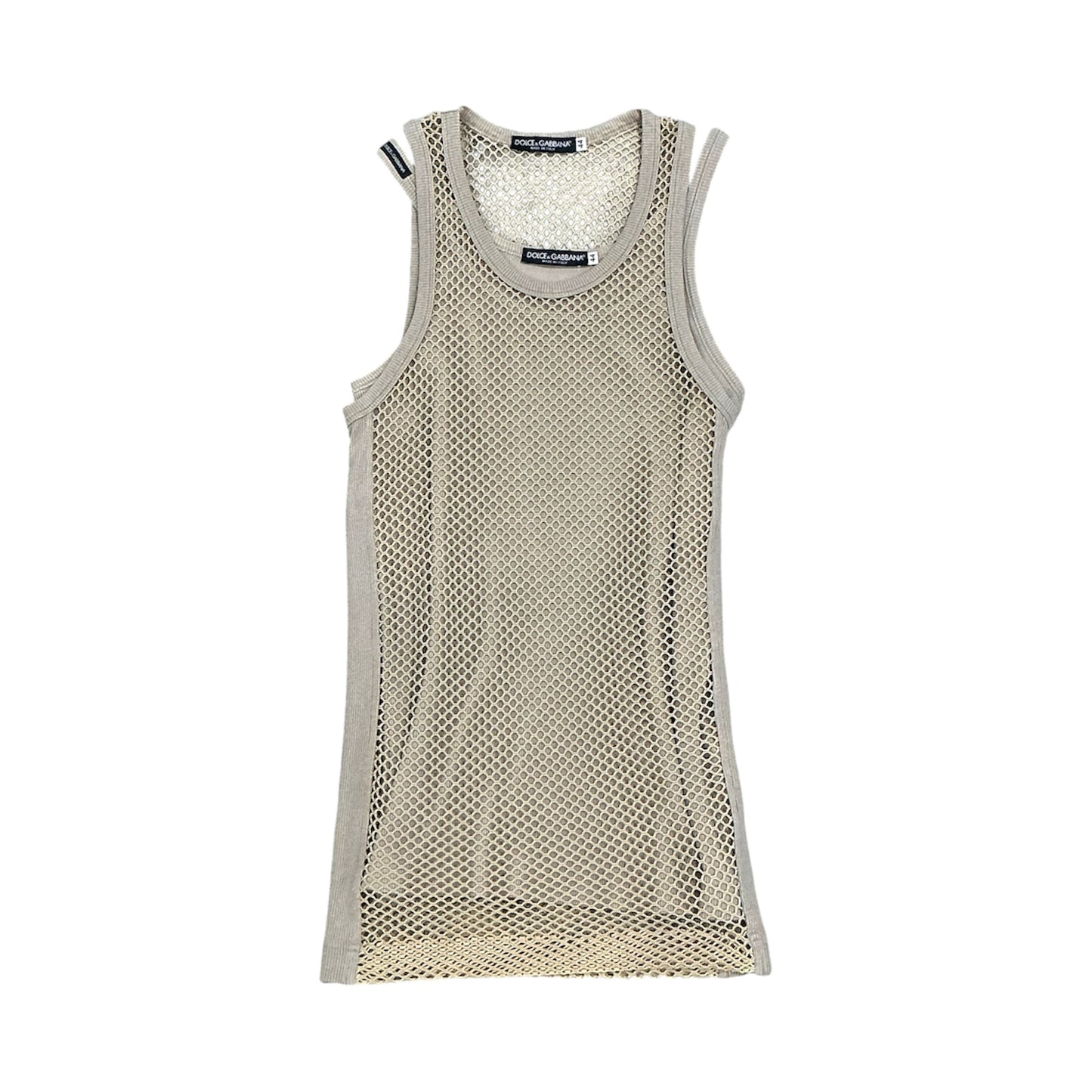 DOLCE & GABBANA TWO PIECES BEIGE TANKTOP