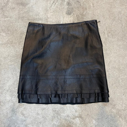 Dirk birkkembergs leather skirt