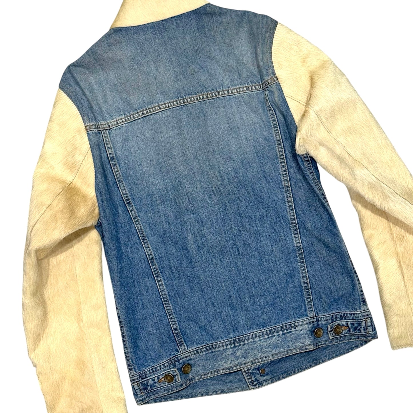 DOLCE & GABBANA FUR DENIM JACKET