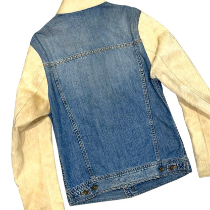 DOLCE & GABBANA FUR DENIM JACKET