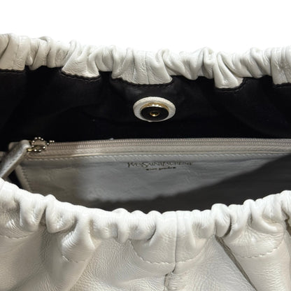 YEES SAINT LAURENT MOMBASA IVORY HANGBAG