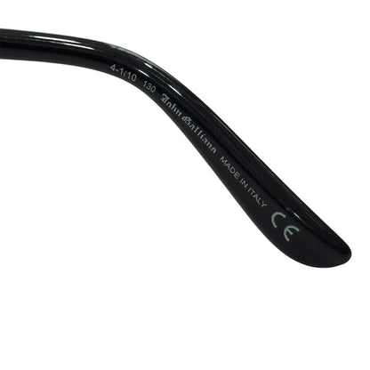 JOHN GALLIANO BLACK GREEN GRADIENT SUNGLASSES