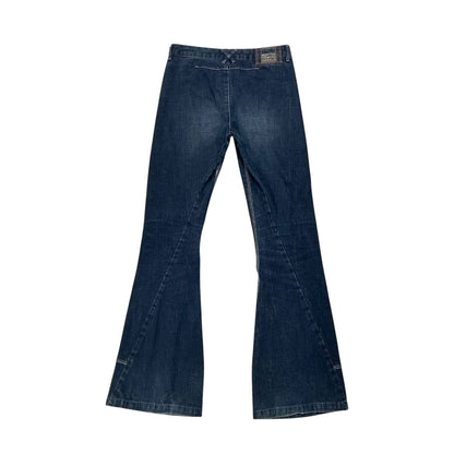 MARITHE FRANCOIS GIRBAUD FLARED DENIM PANTS