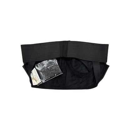 COMME DES GARÇON BLACK LEATHER BRA