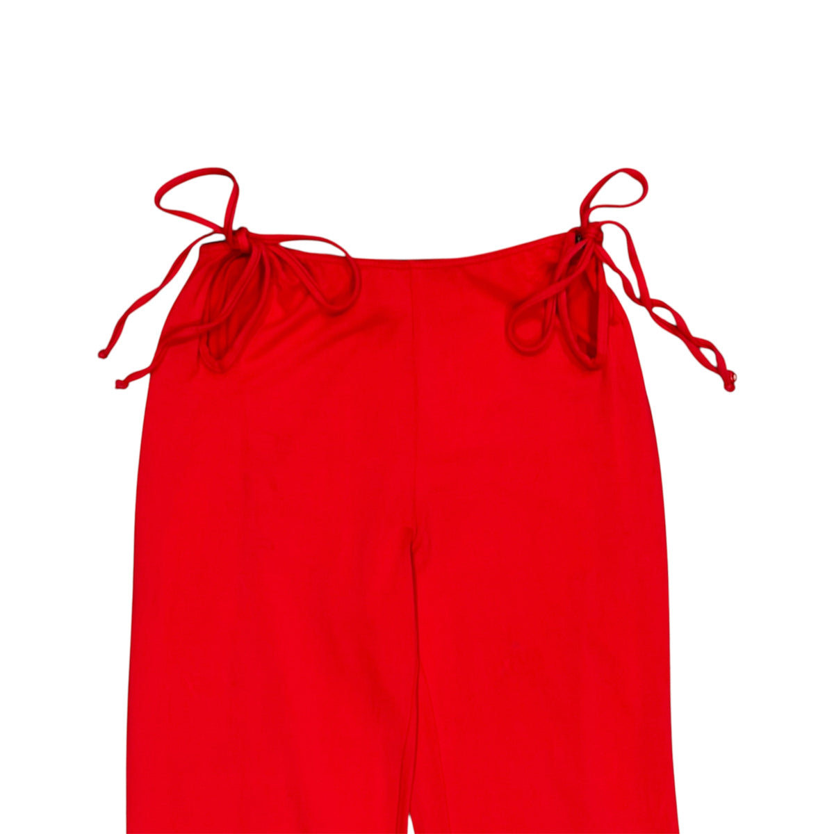VIVIENNE WESTWOOD RED CUTOUT PANTS