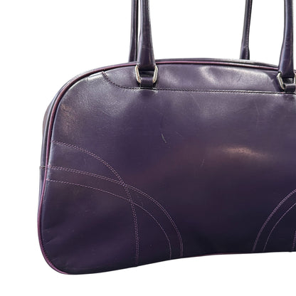 PRADA 2000S PURPLE BOWLING BAG