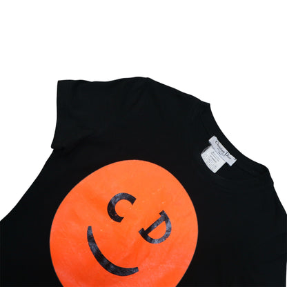 CHRISTIAN DIOR 2001 BLACK SMILEY GRAPHIC TOP