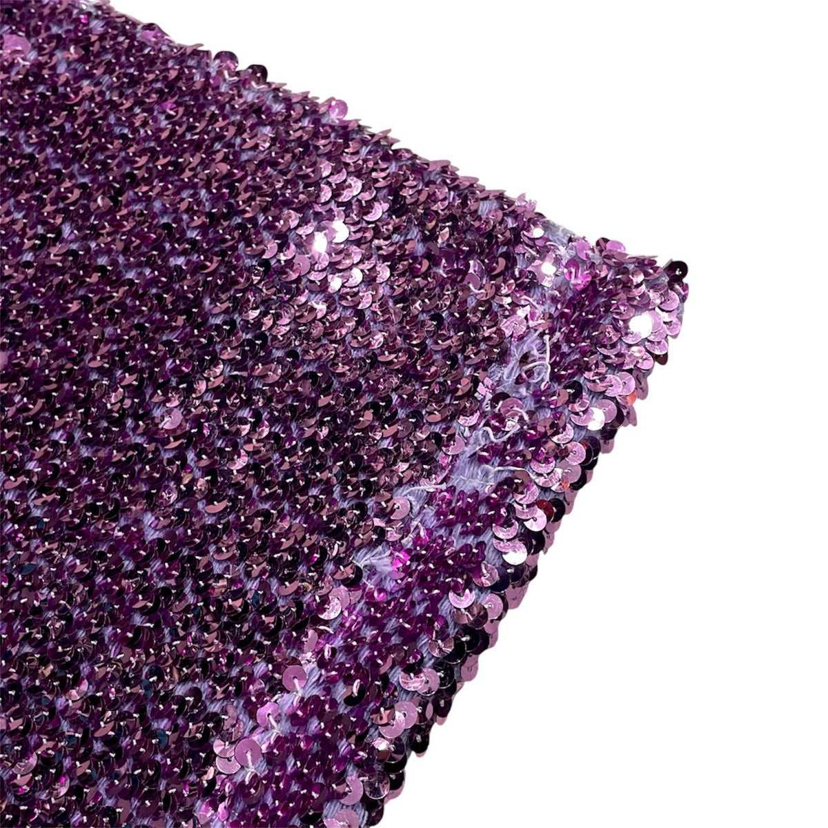 DOLCE & GABBANA PURPLE ELASTIC SEQUINS TUBE TOP