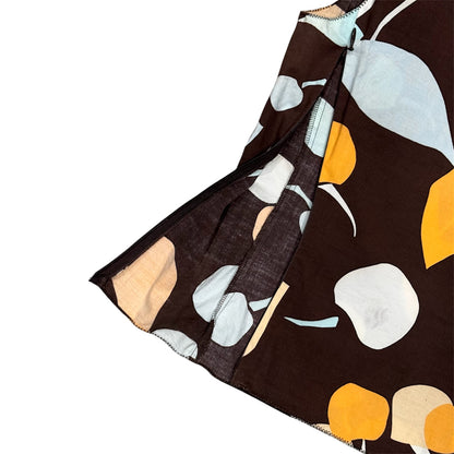 MIU MIU 2000S BROWN CHERRY PRINTS TOP