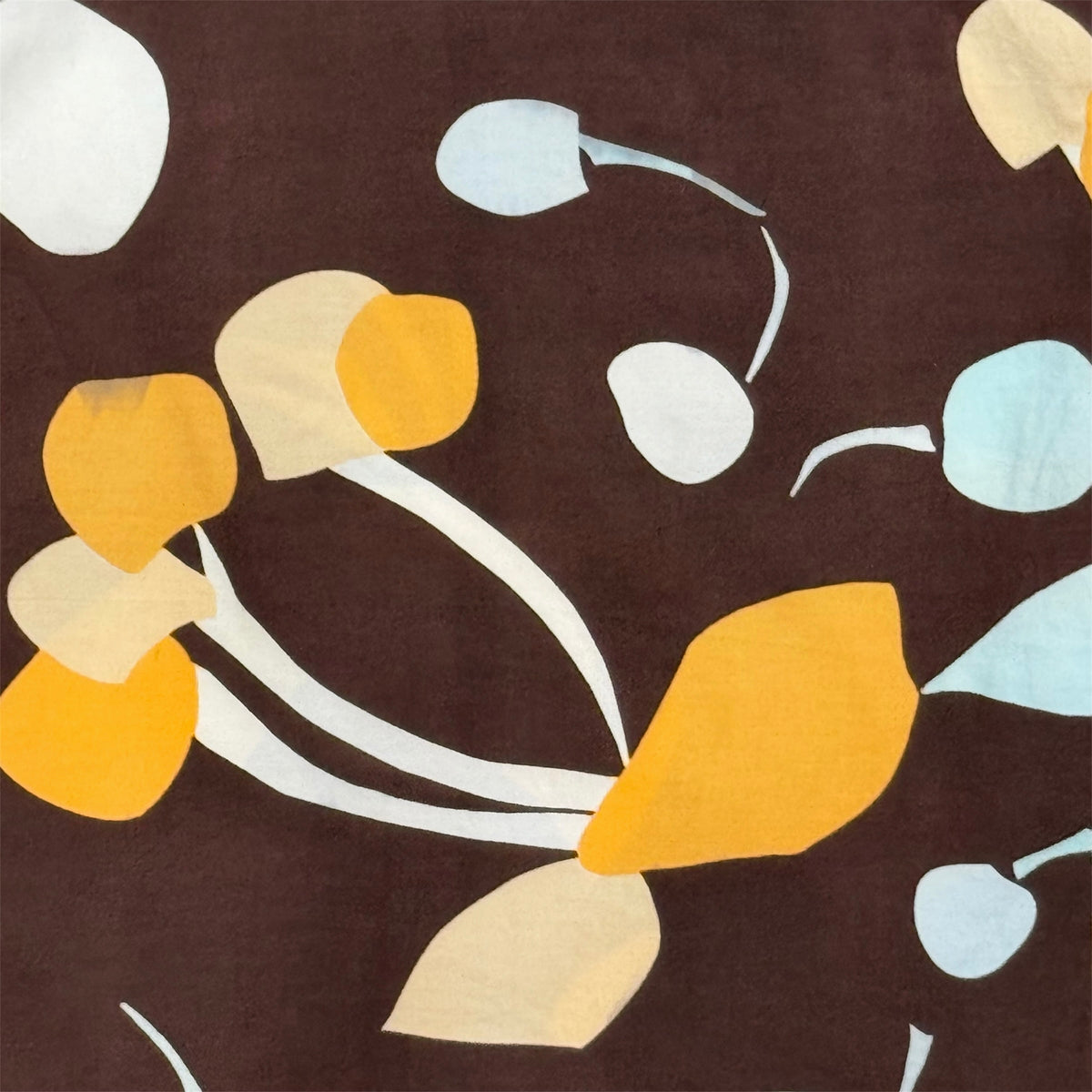 MIU MIU 2000S BROWN CHERRY PRINTS TOP