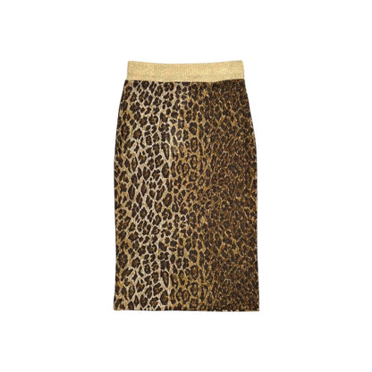 DOLCE & GABBANA SS2001 LEOPARD KNIT SKIRT