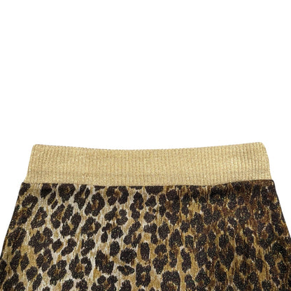 DOLCE & GABBANA SS2001 LEOPARD KNIT SKIRT
