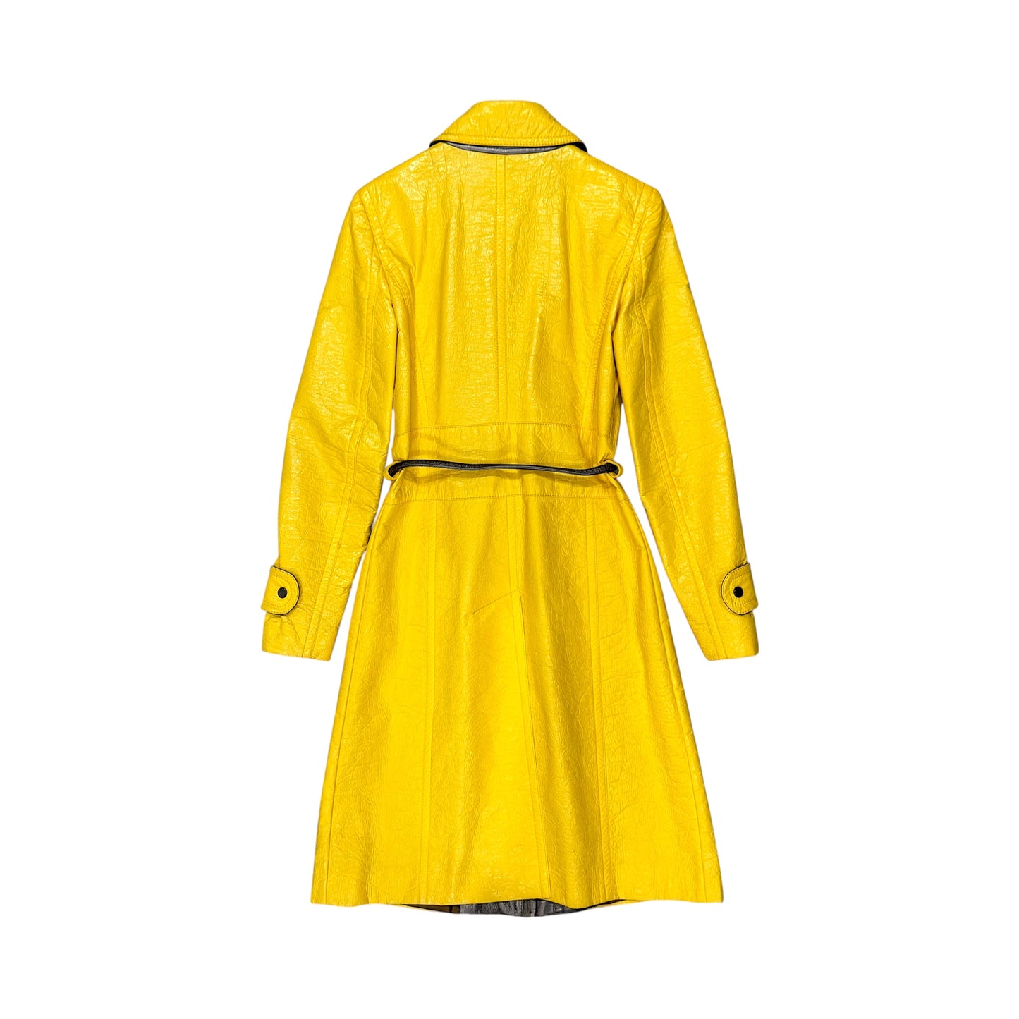 DOLCE & GABBANA 2000S YELLOW TRENCH COAT