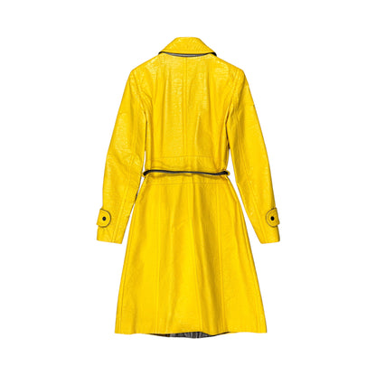 DOLCE & GABBANA 2000S YELLOW TRENCH COAT